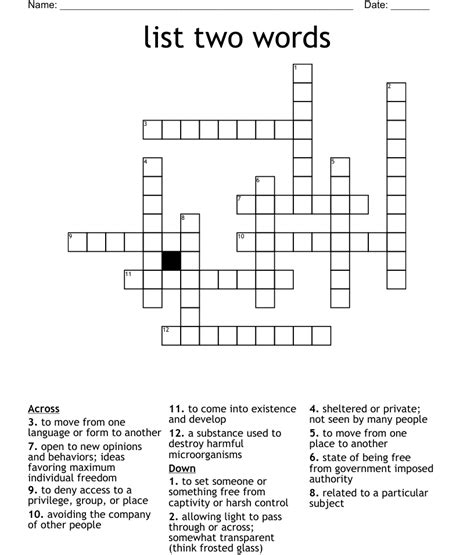 handle 2 words crossword.